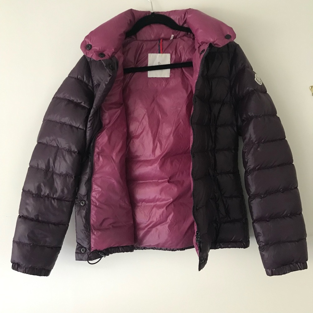 Purple Moncler Winter Coat